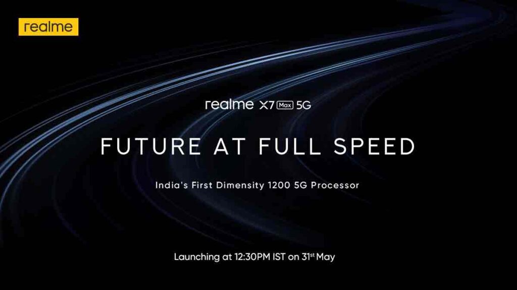Realme X7 Max 5G launch date
